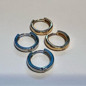 2-Piece Huggie Earrings